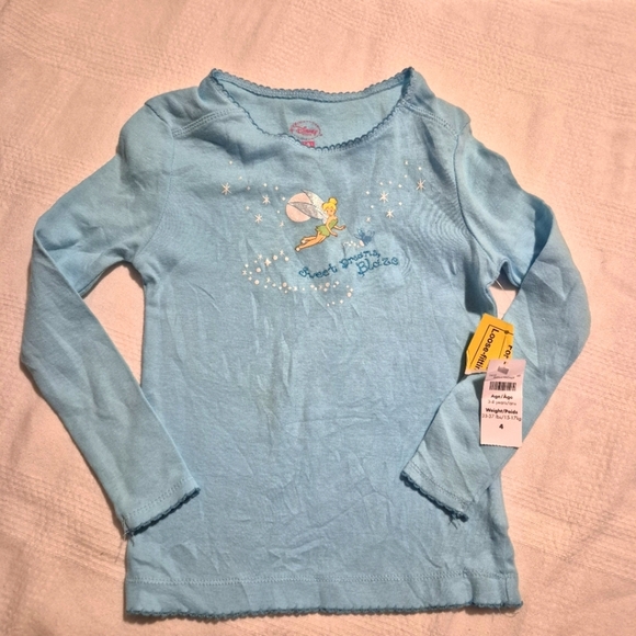 Disney Store girls size 4 Tinkerbell light blue pajama set, NWT - Picture 6 of 9